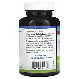 Порожні желатинові капсули Carlson Empty Gelatin Capsules  # 0 середні 150 шт. - мініатюра 2