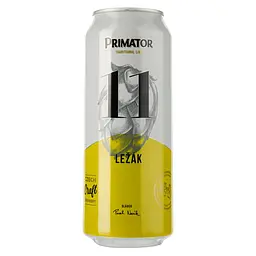 Уцінка. Пиво Primator Lezak 11 світле, 4.7%, з/б, 0.5 л