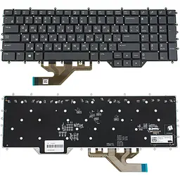 Клавіатура для ноутбука DELL (Alienware: Area 51m R2, M17 R2, M17 R3) rus, black, підсвічування клавіш (RGB)
