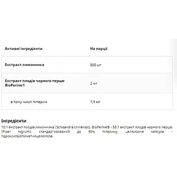 Екстракт лимонника UNS Schisandra адаптоген 60 вегетаріанських капсул (2022-10-2711) - мініатюра 3