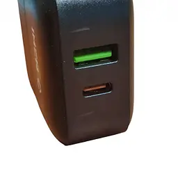 Зарядний пристрій IMS-C3003 20W, мережевий блок живлення, 2 порти USB і Type-C, чорний - мініатюра 3