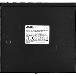 Комутатор 2E Network active 2E PowerLink SP401F 4xFE PoE+, 1xFE Uplink, 55Вт (2E-SP401F-2) - мініатюра 4