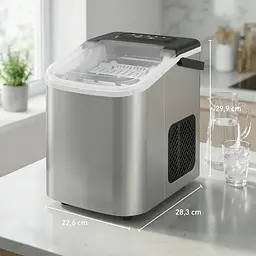 Настільний апарат для приготування льоду / Льдогенератор minMAX MI-Z9S CE-2215 / Компактний льодогенератор 12 кг/добу, 120Вт - мініатюра 7