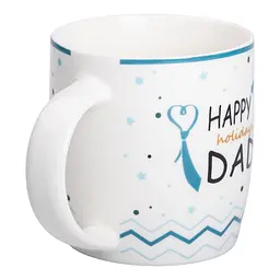 Чашка порцелянова HAPPY HOLIDAYS DAD 450 мл для тата Liling Rongxiang Ceramic RX-N240278HD - мініатюра 2