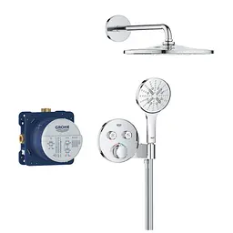 Душова система прихованого монтажу Grohe Grohtherm Smartcontrol з Rainshower Mono 310 34866000, Хром - мініатюра 2