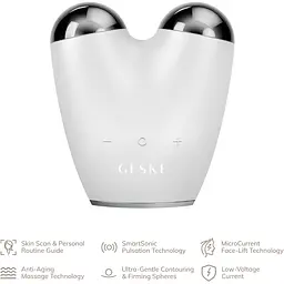 Мікрострумовий підтягувач обличчя GESKE MicroCurrent Face-Lifter 6 в 1 білий - мініатюра 4