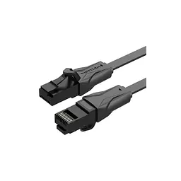 Патч-корд Vention 3 м, UTP Cat. 6 RJ-45 плаский чорний (IBABI)