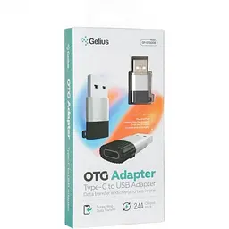 Переходник OTG Gelius Adapter Type-C to USB GP-OTG008 - мініатюра 4
