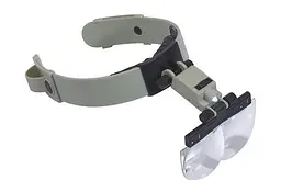 Лупа бінокулярна MG81002 налобна з Led-підсвіткою - мініатюра 2