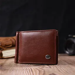 Шкіряний чоловічий гаманець ST Leather 11,5х8х1 см acs0026935 - мініатюра 7