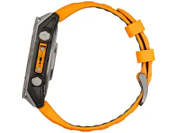 Спортивний годинник Garmin Fenix 8 47mm AMOLED Sapphire Titanium w. Spark Orange/Graphite Silicone Band (010-02904-10/11) - мініатюра 7