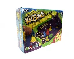 Комплект креативної творчості 8096DT Кінетичний пісок Danko Toys KіdSand 1.2 кг + пісочніця - мініатюра 2