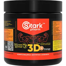 Передтренувальний комплекс Stark Pharm 3D + DMAA & PUMP Грейпфрут 300 г
