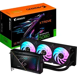 Відеокарта AORUS GeForce RTX 5080 XTREME WATERFORCE 16GB (GV-N5080AORUSX W-16GD) EU [127135]