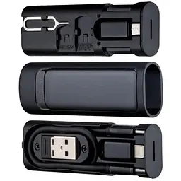 Набір дорожній адаптерів і кабелів 9 в 1 Mcdodo Multifunctional Storage Box WF-1720 чорний