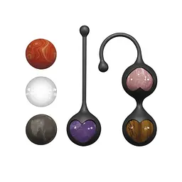 Вагінальні кульки Adrien Lastic Harmony Stones, діаметр 3 см, 2 тримачі Adrien Lastic SX1272 100789