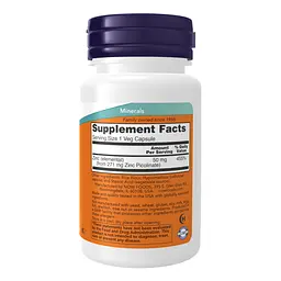 Вітаміни Zinc Picolinate 50mg - 120 vcaps - мініатюра 2