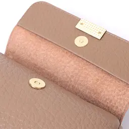 Модна шкіряна сумка з плечовою лямкою для жінок Vintage 22403 бежева - мініатюра 10