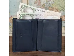 Портмоне унісекс із зернистої шкіри Newcontatto 3603 Темно-синє 8,5х11х2 см TONY PEROTTI acs0032437 - мініатюра 2
