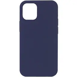 Чохол Silk (AA) NO LOGO with Magnetic Fit для Apple iPhone 11 (6.1") Темно-синій / Midnight blue