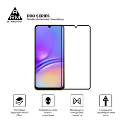 Скло захисне Armorstandart Pro Samsung A05 (A055) Black (ARM73266) - мініатюра 2