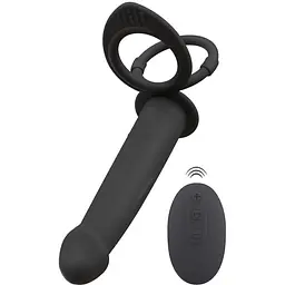Насадка на пеніс Black Velvets RC Double Fucker 13.1 см (чорний)