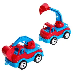Дитячий екскаватор Mini Matik 002/4BMS (Red) рухома стріла, 13,5 см