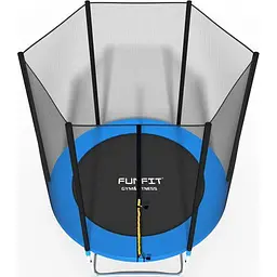 Батут Funfit 6ft (183см) синій з зовнішньою сіткою - мініатюра 3