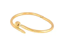 Браслет XUPING Нержавіюча сталь 14К "Цвях з написом Cartier" ø6см (350375) - мініатюра 2