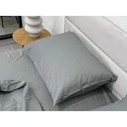 Наволочка Ecotton Natural Grey сатин 70х70 см 2 шт. сіра (24751) - мініатюра 4