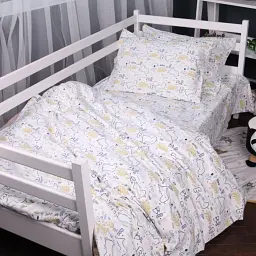 Простирадло MirSon Dino 011 на гумці фланель 200x200 см (2200009654930) - мініатюра 3