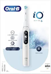 Електрична зубна щітка Oral-B iO Series 6 iOM6.1A6.1K 3753 White - мініатюра 3