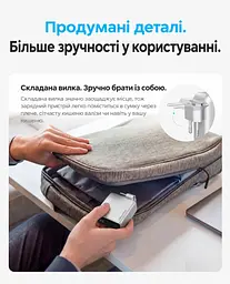 Мережевий GaN зарядний пристрій Vention Dash Pro загальною потужністю до 140 Вт 3 USB-C + 1 USB-A з TFT-дисплеєм сірий (TZ-FCOH0-EU) - мініатюра 10