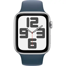 Смарт-годинник Apple Watch SE 2 GPS 44mm Silver Aluminium Case with Storm Blue Sport Band S/M [MREC3] [95095] - мініатюра 2