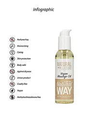 Масажна олія Natural Pleasure Vegan Oil, 150 мл - мініатюра 3