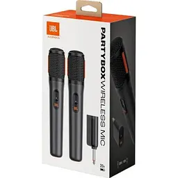 Мікрофон Partybox Wireless Mic, Black, 2 шт, бездротовий передавач JBL teh0028147 - мініатюра 7