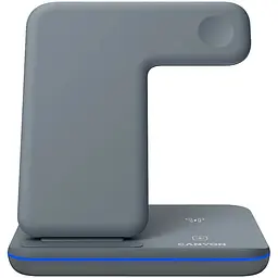 Зарядний пристрій Canyon WS-303, 3in1 Wireless Dark Grey (CNS-WCS303DG)