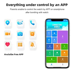 Смарт-годинник телефон дитячий LEMFO LT37 4G GPS Wi-Fi з відеодзвінком SIM-карта силіконовий ремінець Pink (18757) - мініатюра 3