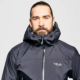 Куртка Rab Downpour Plus Jacket M Чорний - мініатюра 4