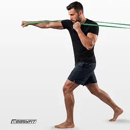 Борцівська резина EasyFit - джгут 5 м зелений (Easy) - мініатюра 3