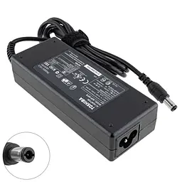 Блок живлення для ноутбука TOSHIBA 15V, 6A, 90W, 6.3x3.0мм, 3hole, black (без кабеля!) - мініатюра 2