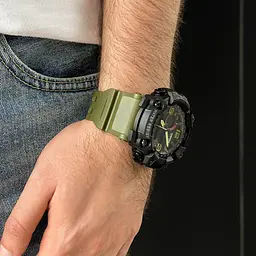 Чоловічий наручний годинник 1520AG Black-Military Wristband. Skmei acs0030705 - мініатюра 3
