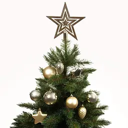 Ялинкові кулі та прикраси House of Seasons пластикові 6-8/20 см 40 шт. шампань (8720967923601) - мініатюра 2