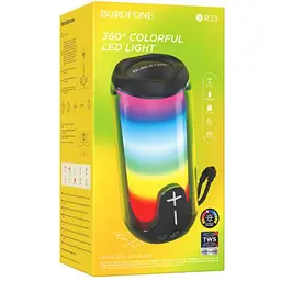 Bluetooth Колонка Borofone BR33 Pulse color sports Black - мініатюра 2