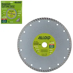 Диск алмазний відрізний Alloid Turbo 230 мм (DS-7230T)