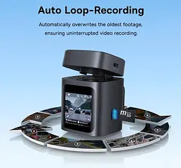 Відеореєстратор Baseus PrimeTrip VD1 Dash Cam 3K + 1080p Cosmic C01159003K + кабель + камера - мініатюра 7