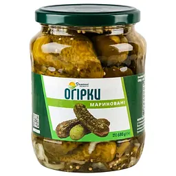 Огірки мариновані Домашні продукти с/б 6-9 см 720 мл 680 г