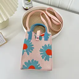 Сумочка в’язана, 24x12 см, FG230705028 (В асортименті) - мініатюра 3
