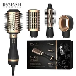 Фен-щітка мультистайлер IPARAH P-266G BLACK 4-в-1 для укладання волосся, 4 насадки, 2 режими швидкості, 2 рівні температури - мініатюра 2