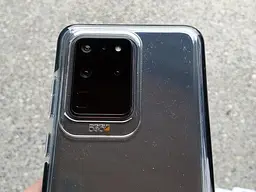Протиударний прозорий чохол GEAR4 Piccadilly D3O з антимікробним покриттям для Samsung Galaxy S20 Ultra (6.9") Black + Transparent - мініатюра 2